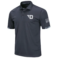 Colosseum Charcoal Dayton Flyers OHT Military Appreciation Digital Camo Polo pour homme