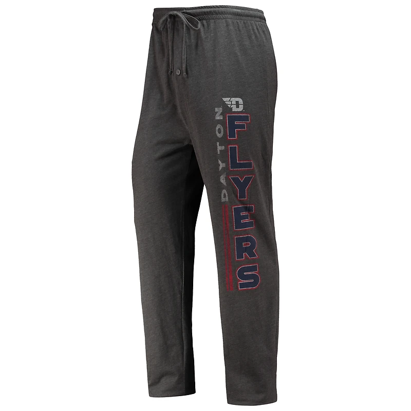 Men's Concepts Sport Heathered Charcoal/Red Dayton Flyers Meter Top & Pants Sleep Set