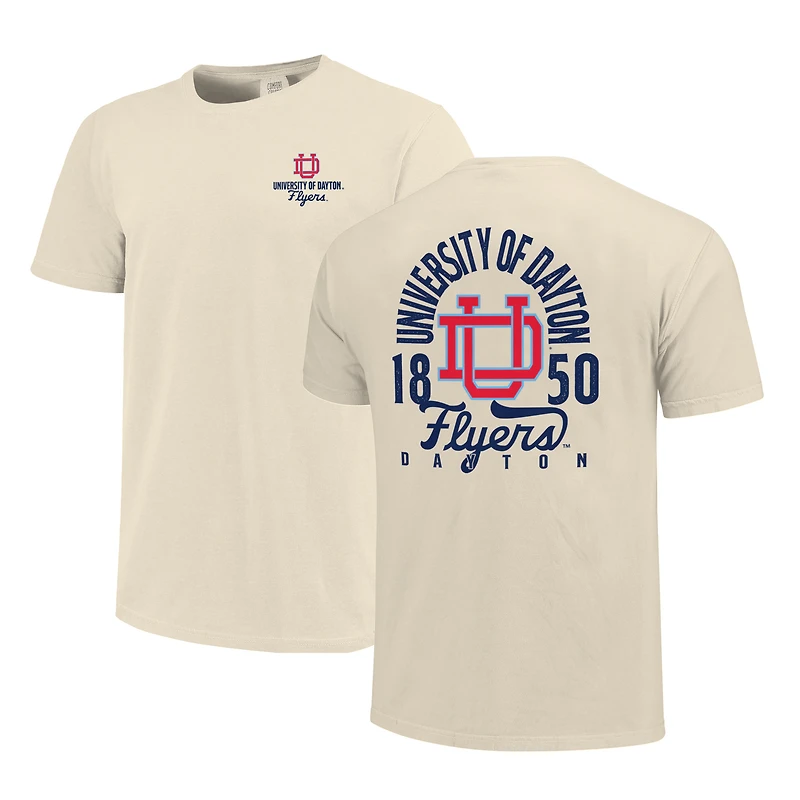 T-shirt crème pour homme avec logo mascotte des Dayton Flyers