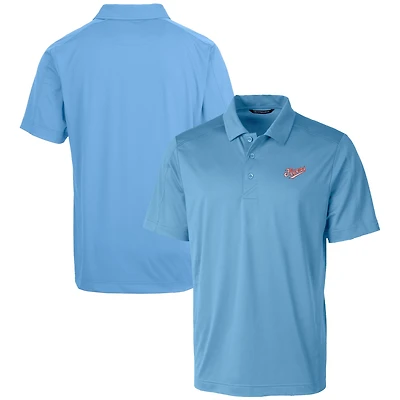 Polo extensible texturé bleu clair Vault Prospect pour homme des Flyers de Dayton, Cutter & Buck