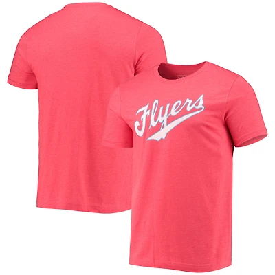 T-shirt vintage rouge chiné pour homme Dayton Flyers, style domicile