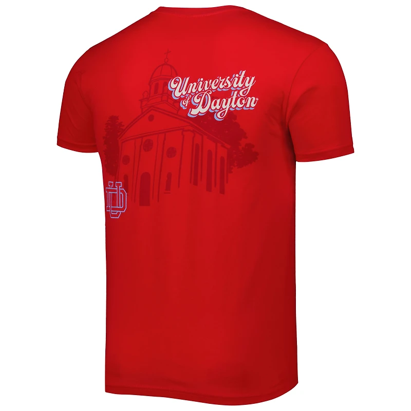 T-shirt premium pour homme Red Dayton Flyers Mascot Landscape