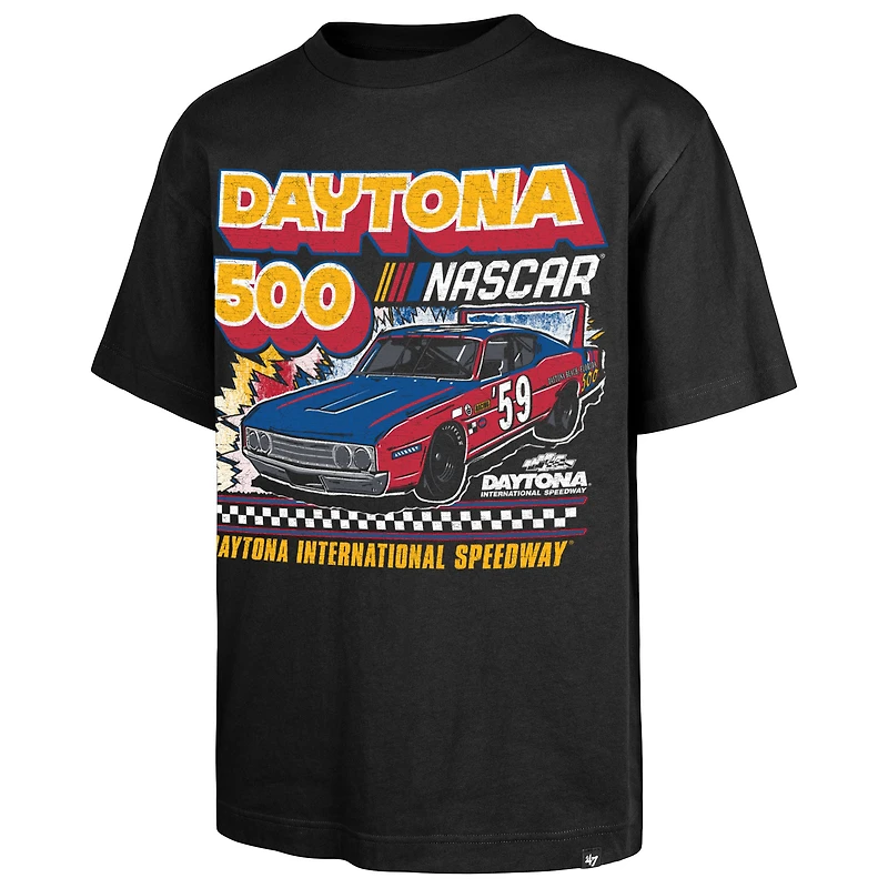 T-shirt noir pour homme « 47 » de la Daytona International Speedway, 500 Race Day Foundation