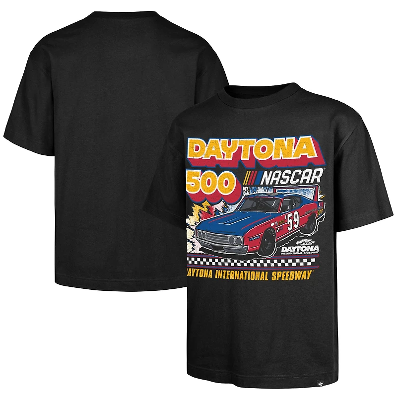 Men's '47 Black Daytona International Speedway 500 Race Day Foundation T-Shirt