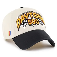 Men's '47  Natural/Black Daytona International Speedway Daytona 500 Clean Up Adjustable Hat