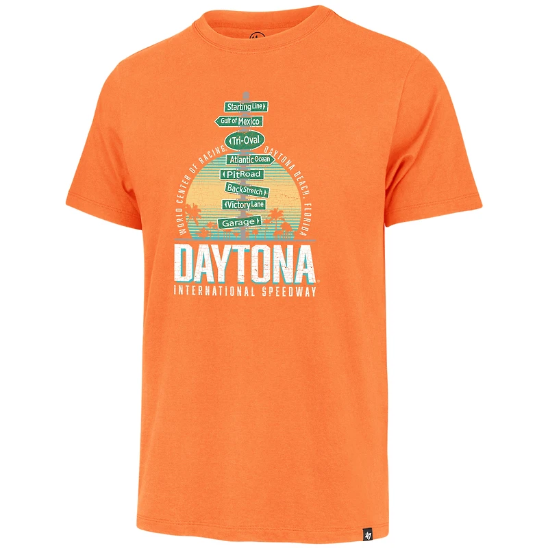 Men's '47 Orange Daytona International Speedway 500 Franklin T-Shirt