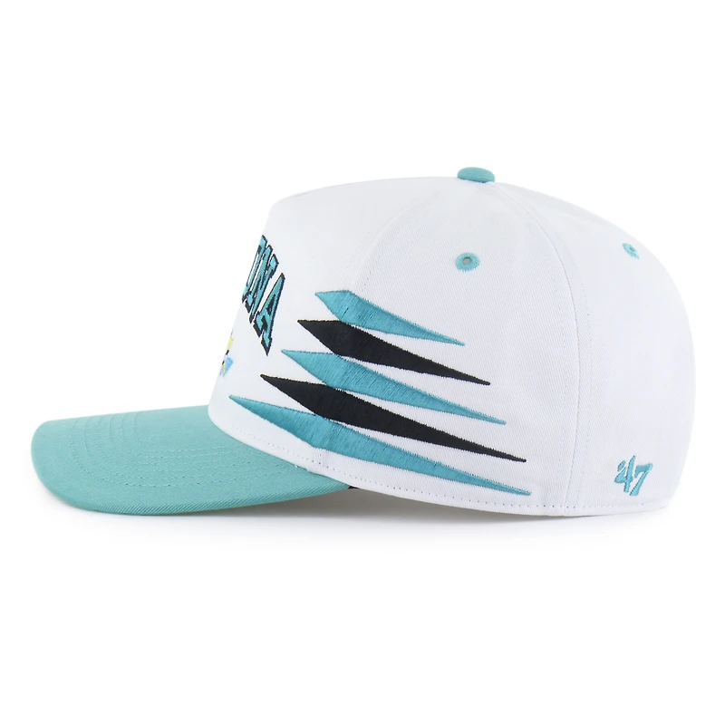 Men's '47  White/Green Daytona International Speedway Diamond Cut Hitch Adjustable Hat