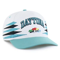 Men's '47  White/Green Daytona International Speedway Diamond Cut Hitch Adjustable Hat