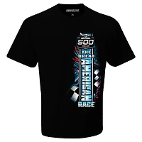 Men's Checkered Flag Sports Black Daytona International Speedway 2026 500 Eagle T-Shirt