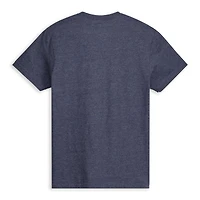 T-shirt homme à carreaux bleu marine chiné Daytona International Speedway 2026 avec logo 500