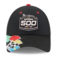 Men's New Era Black 2025 Daytona 500 9FORTY Adjustable Hat