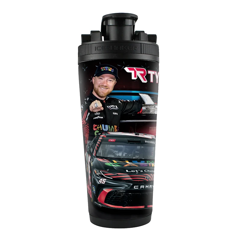 Bouteille WinCraft Tyler Reddick Champion du Daytona 500 2026, 77 cl (26 oz), avec shaker à glace 4D