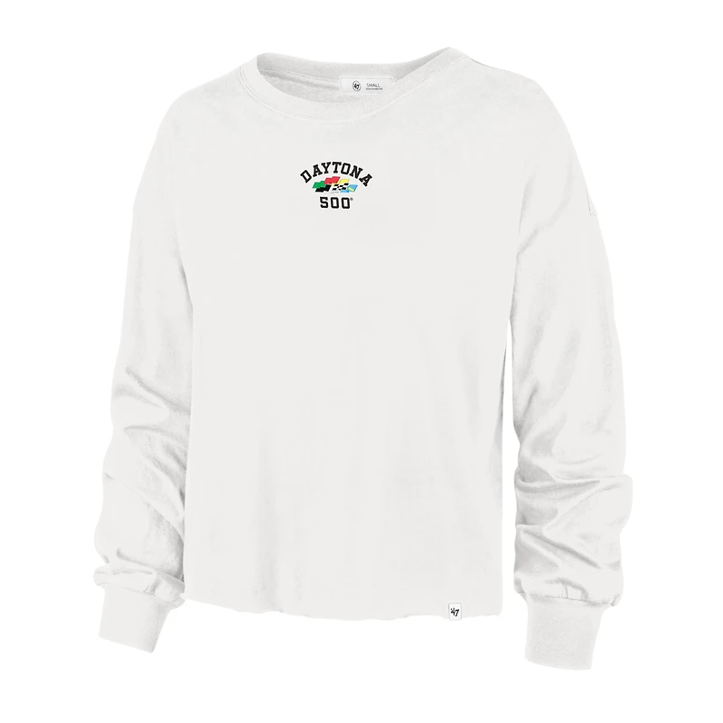 Sweat-shirt femme '47 Cream Daytona International Speedway 500 Arch Parkway