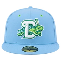 Men's New Era  Light Blue Daytona Tortugas Authentic Collection 59FIFTY Fitted Hat