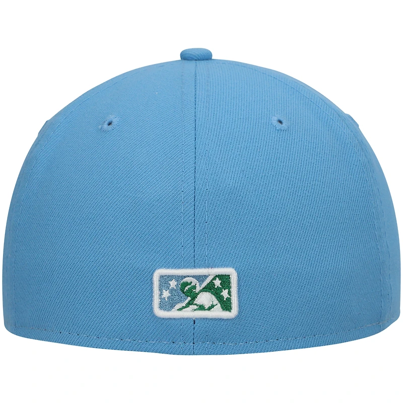 Men's New Era White Daytona Tortugas Authentic Collection Road 59FIFTY Fitted Hat