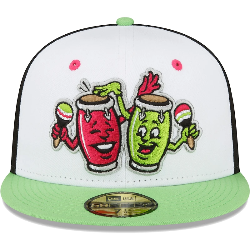 Men's New Era White Daytona Tortugas Copa De La Diversion 59FIFTY Fitted Hat