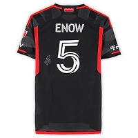 Boris Enow D.C. United Autographed Match-Used #5 Black adidas Jersey from the 2024 MLS Season - Size M