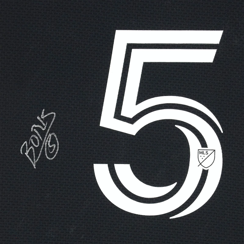 Boris Enow D.C. United Autographed Match-Used #5 Black adidas Jersey from the 2024 MLS Season - Size M