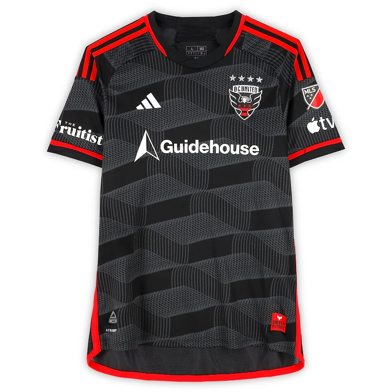 Christopher McVey D.C. United Autographed Match-Used #97 Black adidas Jersey from the 2024 MLS Season - Size L