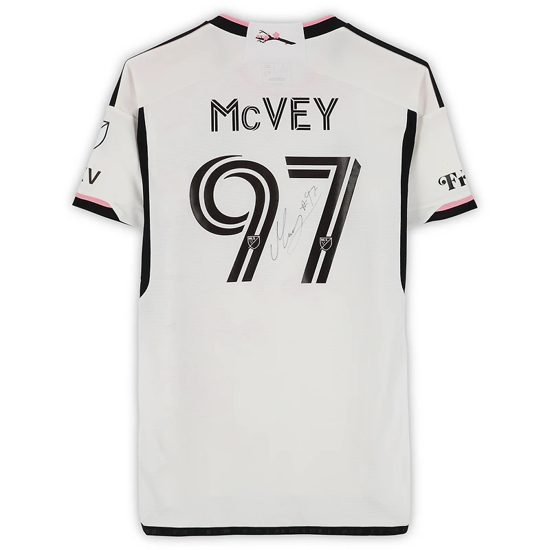 Christopher McVey D.C. United Autographed Match-Used #97 White adidas Jersey from the 2024 MLS Season - Size L