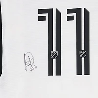 Cristian Dajome D.C. United Autographed Match-Used #11 White adidas Jersey from the 2024 MLS Season - Size M