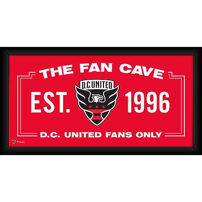 Collage encadré D.C. United 10" x 20" pour Fan Cave