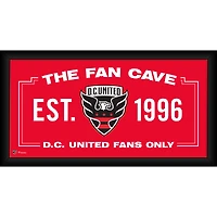 Collage encadré D.C. United 10" x 20" pour Fan Cave