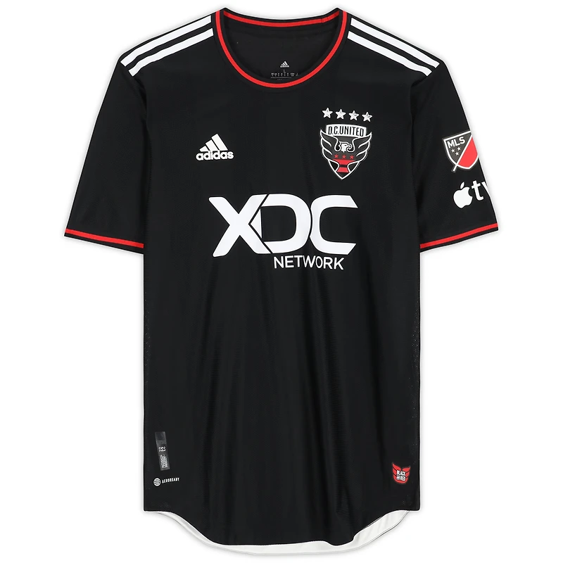 Erik Hurtado D.C. United Autographed Match-Used #9 Black Jersey from the 2023 MLS Season