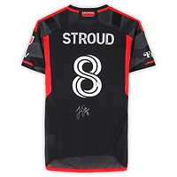 Jared Stroud D.C. United Autographed Match-Used #8 Black adidas Jersey from the 2024 MLS Season - Size S