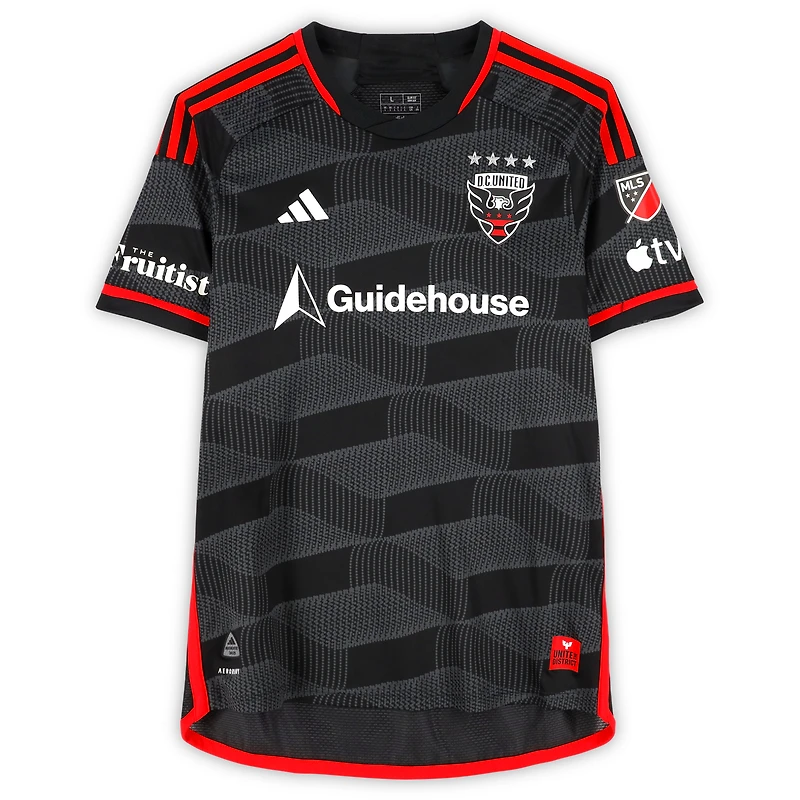 Lucas Bartlett D.C. United Autographed Match-Used #3 adidas Jersey from the 2024 MLS Season