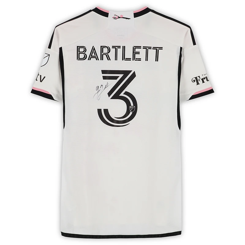 Lucas Bartlett D.C. United Autographed Match-Used #3 White adidas Jersey from the 2024 MLS Season - Size L