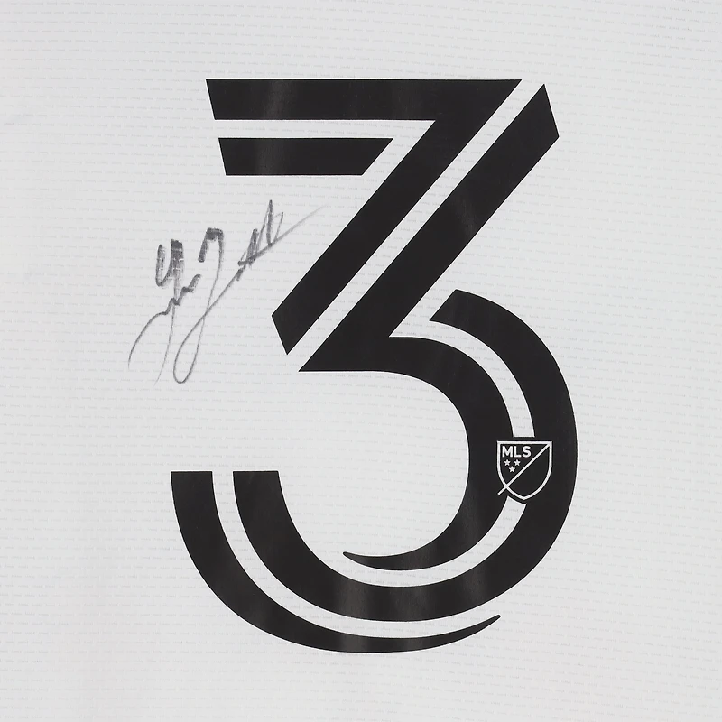 Lucas Bartlett D.C. United Autographed Match-Used #3 White adidas Jersey from the 2024 MLS Season - Size L