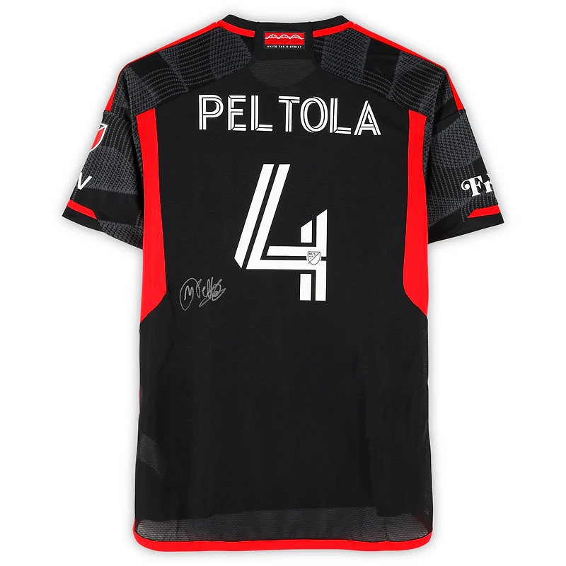 Matti Peltola D.C. United Autographed Match-Used #4 adidas Jersey from the 2024 MLS Season