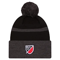 Men's New Era  Black D.C. United 2025 Kickoff Cuffed Knit Hat with Pom