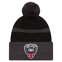 Men's New Era  Black D.C. United 2025 Kickoff Cuffed Knit Hat with Pom