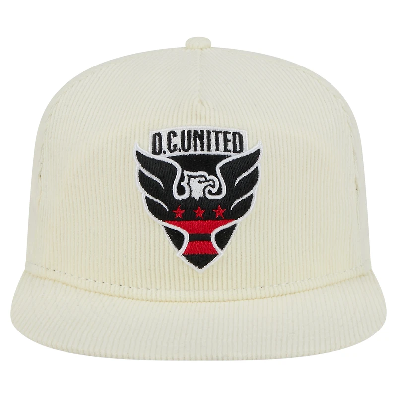 Men's New Era  Cream D.C. United 2025 Kickoff Snapback Golfer Hat