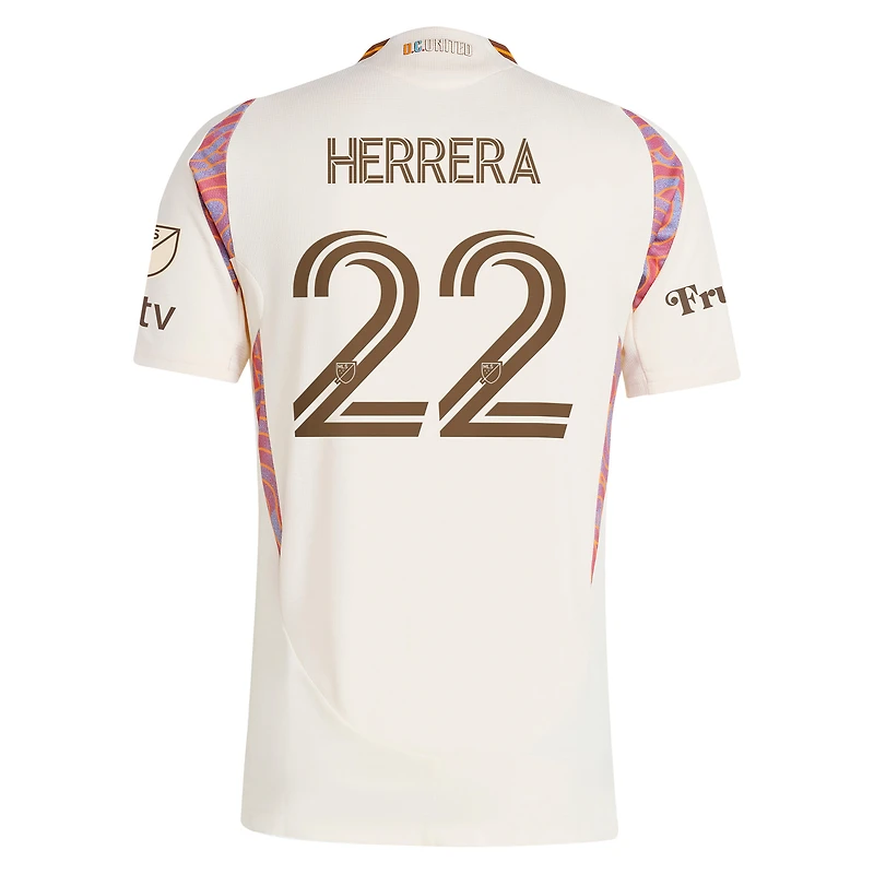 Maillot de joueur authentique adidas Aaron Herrera Natural D.C. United 2025 The Soul Kit pour homme