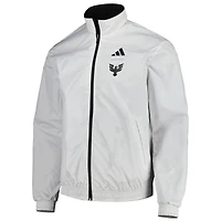 Men's adidas Black/White D.C. United 2023 On-Field Anthem Full-Zip Reversible Team Jacket
