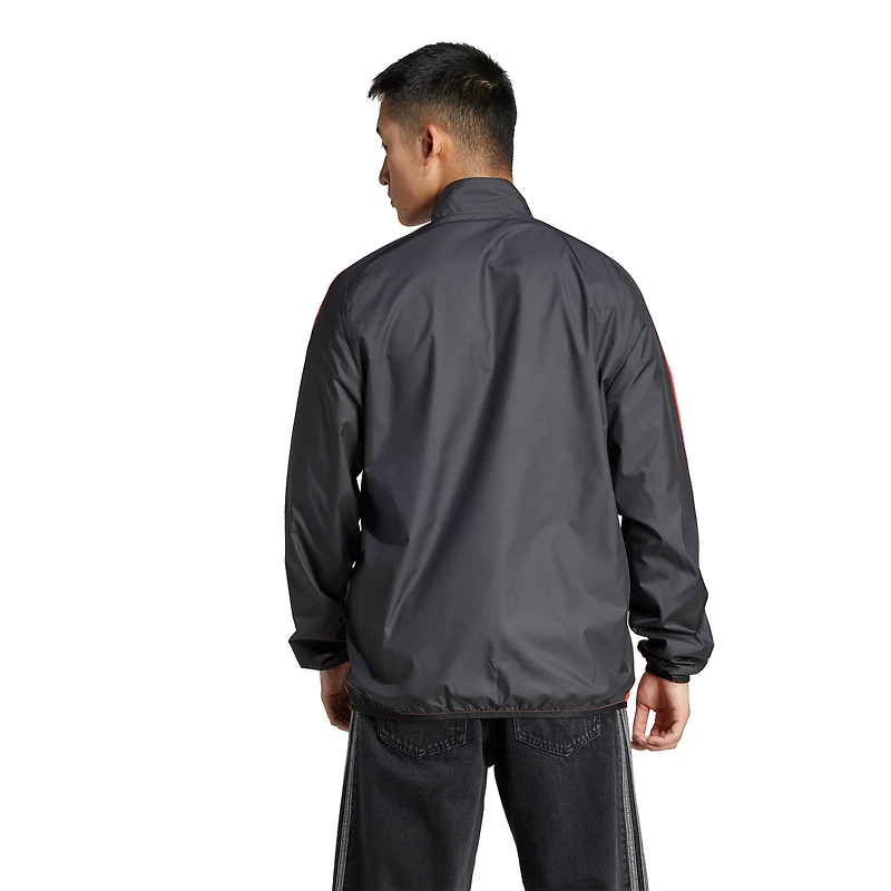 Men's adidas Black/White D.C. United 2025 Anthem Reversible Full-Zip Jacket