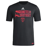 T-shirt adidas noir D.C. United 2024 Jersey Hook AEROREADY pour homme