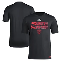 T-shirt adidas noir D.C. United 2024 Jersey Hook AEROREADY pour homme