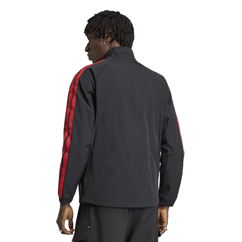Veste raglan zippée adidas D.C. United 2026 Anthem noire pour homme