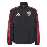 Veste raglan zippée adidas D.C. United 2026 Anthem noire pour homme