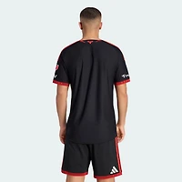 Men's adidas  Black D.C. United 2026 Black-and-Red Kit On-Field Authentic Patch Jersey