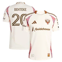 Men's adidas Christian Benteke Natural D.C. United 2025 The Soul Kit Authentic Player Jersey