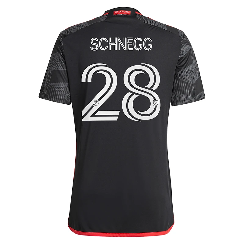 Maillot de joueur réplique adidas David Schnegg D.C. United 2024 The Icon Kit pour homme