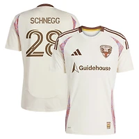 Maillot réplique du joueur adidas David Schnegg Natural D.C. United 2025 The Soul Kit pour homme