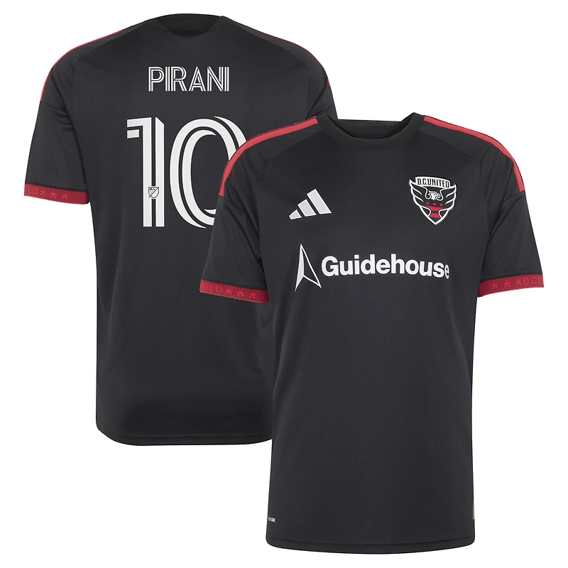 Maillot réplique noir et rouge adidas Gabriel Pirani D.C. United 2026 pour homme