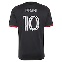 Men's adidas Gabriel Pirani Black D.C. United  2026 Black-and-Red Kit Replica Jersey