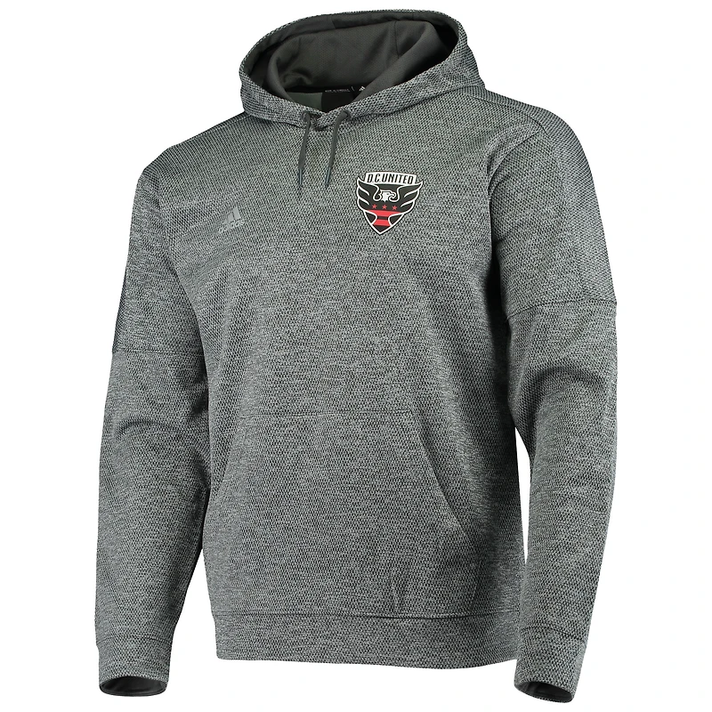 Men's adidas Heathered Black D.C. United TI Pullover Hoodie